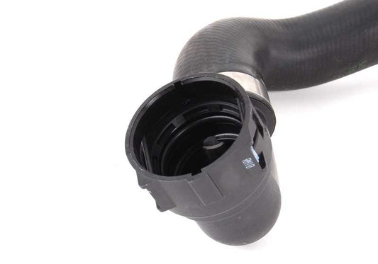 Manguera de refrigerante OEM 17123413819 para BMW X3 {E83} 2.5i y 3.0i (todos los modelos con motor M54, automático o manual, 4x4, 2003-2006). Original BMW.