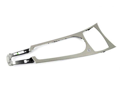 Embellecedor aluminio consola central OEM 51167053112 para BMW Z4 E85, E86. Acabado original en aluminio. Original BMW.