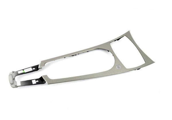 Embellecedor aluminio consola central OEM 51167053112 para BMW Z4 E85, E86. Acabado original en aluminio. Original BMW.
