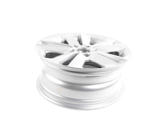 Llanta de aleación original BMW diseño V-Radio 141 plata 17" OEM 36116775621 para BMW E81, E82, E87, E88. Compatible con varios motores y versiones. Original BMW.