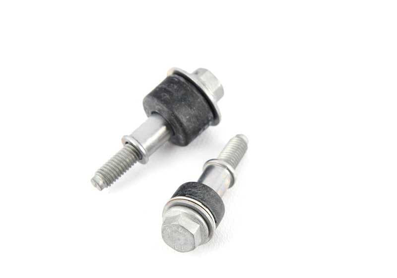 Juego fijaciones exteriores OEM 11120036235 para BMW E46, E90, E91, E92, E93, E39, E60, E61, E63, E64, E38, E65, E66, E83, E53, E70, E71. Original BMW.