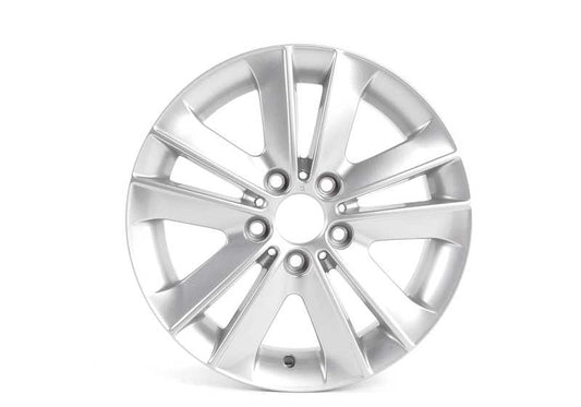 Llanta de aleación original BMW diseño V-Radio 141 plata 17" OEM 36116775621 para BMW E81, E82, E87, E88. Compatible con varios motores y versiones. Original BMW.