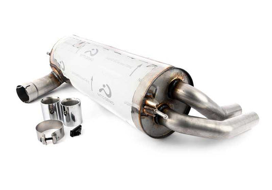 M Performance silencer OEM 18302411186 for BMW F30, F31, F32, F33, F36. Original BMW spare part.