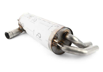M Performance silencer OEM 18302411186 for BMW F30, F31, F32, F33, F36. Original BMW spare part.