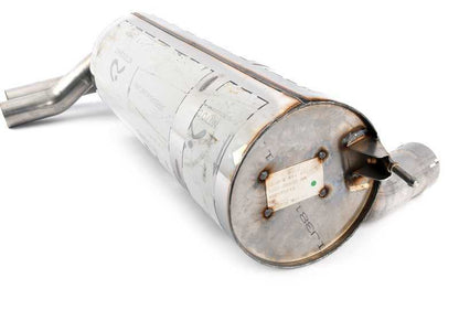 M Performance silencer OEM 18302411186 for BMW F30, F31, F32, F33, F36. Original BMW spare part.