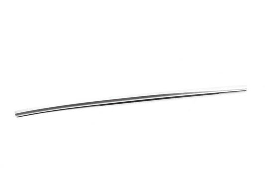 Embellecedor exterior puerta trasera izquierda aluminio OEM 51357410037 para BMW X3 G01 y F97. Original BMW.