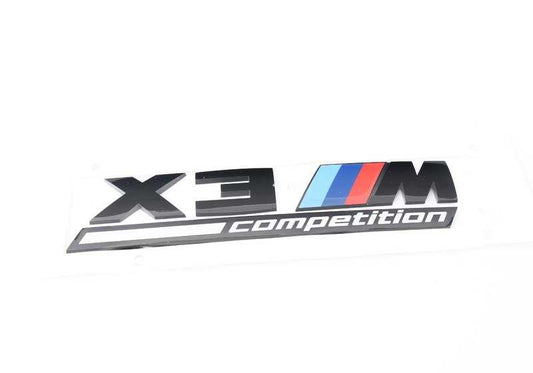 Emblème arrière "x3m" OEM 51148077609 pour BMW F97 (x3 m). BMW d'origine