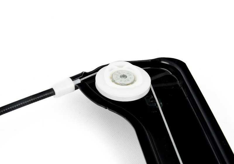 Window lifter without motor front left for BMW E63, E64 (OEM 51337008625). Original BMW