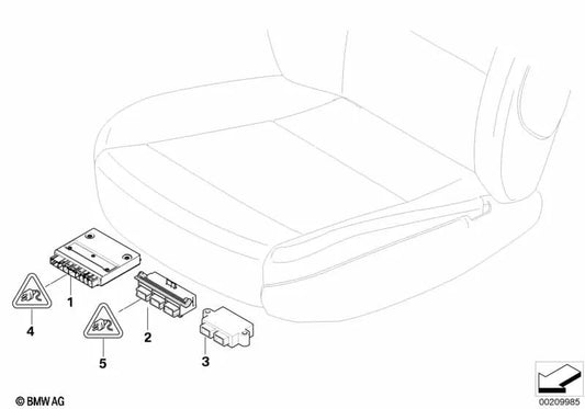 Módulo de assento BMW E60, E61, E65, E66, E70, E71, E72 (OEM 61359196934). BMW original