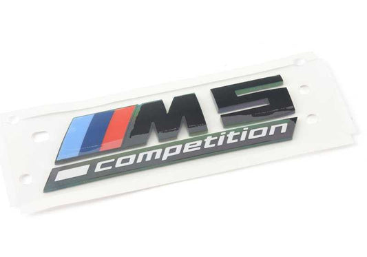 Emblema adhesivo "M5 Competition" OEM 51148078714 para BMW F90 M5 (modelos 2017-2023). Original BMW.