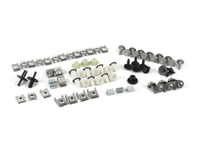 Kit de montaje parachoques trasero OEM 51122410279 para BMW X3 E83, E83N. Original BMW.