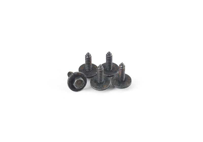 Kit de montaje parachoques trasero OEM 51122410279 para BMW X3 E83, E83N. Original BMW.