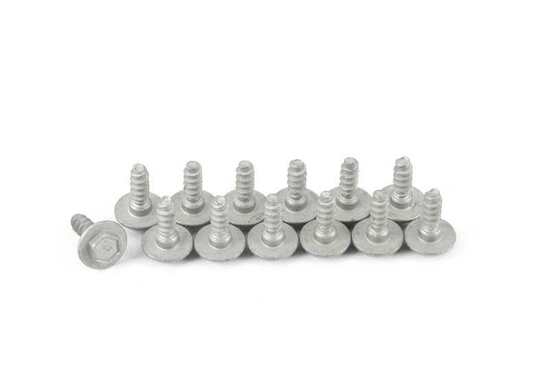 Kit de montaje parachoques trasero OEM 51122410279 para BMW X3 E83, E83N. Original BMW.