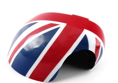 Cubierta espejo retrovisor derecho diseño Union Jack OEM 51162465784 para MINI F54, F55, F56, F57, F60. Compatible con varios motores y transmisiones. Original MINI.