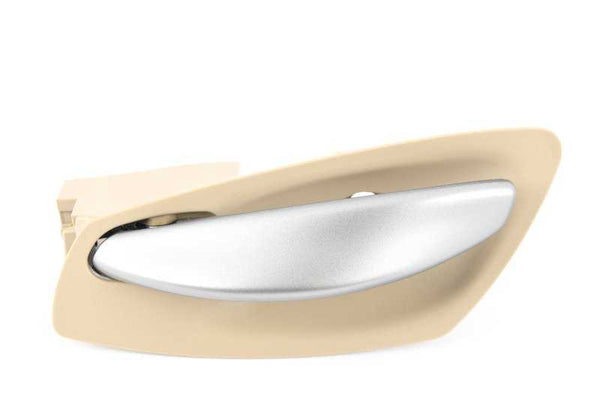 Manecilla interior puerta derecha beige OEM 51417158498 para BMW Z4 E85, E86. Original BMW.