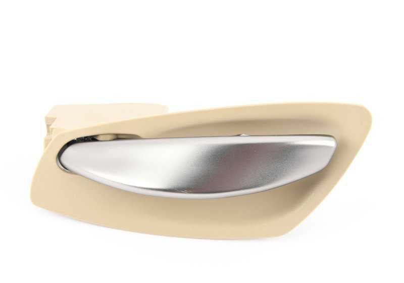 Manico interno destro OEM 51417141064 per BMW Z4 E85 ed E86. BMW originale di colore beige.