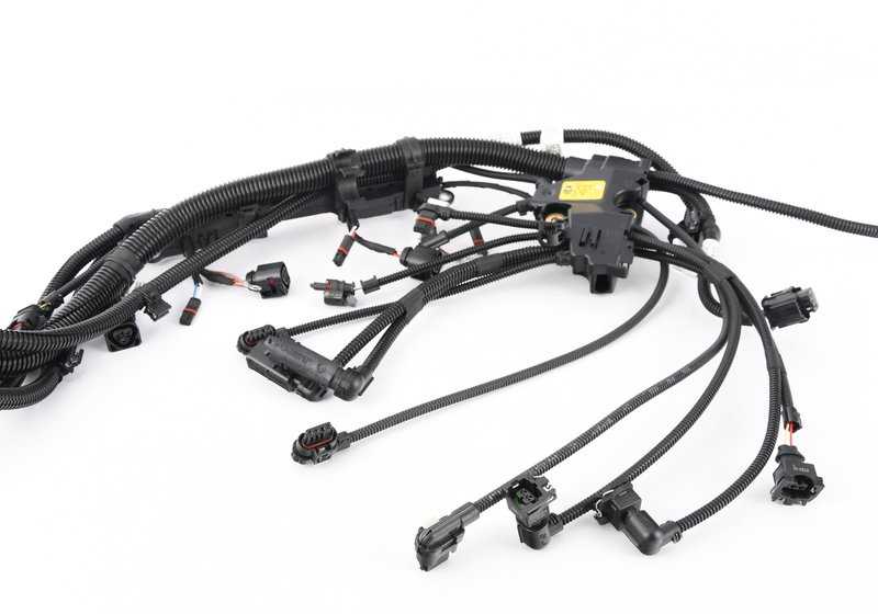 Cableado sensor motor OEM 12518652588 para BMW X5 F15 y X6 F16 xDrive50i. Original BMW.
