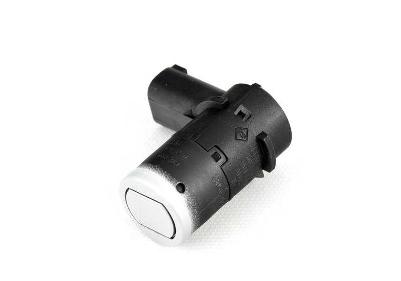 Sensor ultrassônico prateado para BMW E39 (OEM 66218384702). BMW original