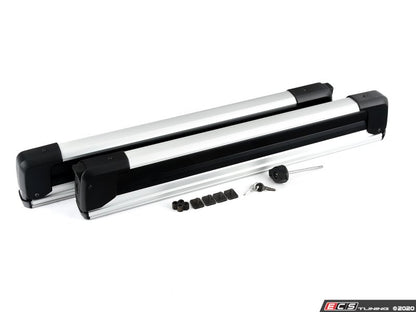 Rack lateral extensível para esqui e snowboard com trava antirroubo OEM 82722326528 para MINI R50, R53, R56, F55, F56, Clubman R55/F54, Countryman R60/F60/U25, Paceman R61... e muito mais. MINI originais.