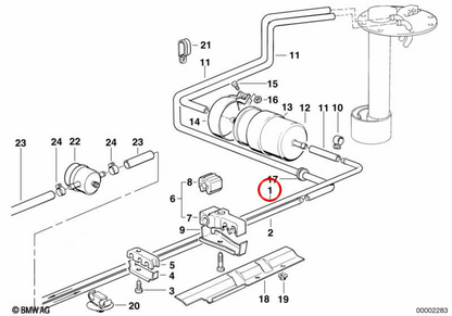OEM PROVOR PROVOR PROVED TIPS 16121179604 per BMW E34. BMW originale.