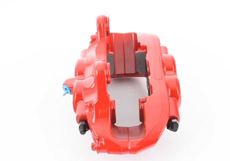 Alojamiento de la pinza de freno M Performance delantero derecho rojo OEM 34106875654 para BMW F20, F21, F22, F30, F32... y más. Original BMW.