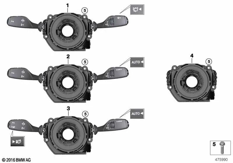 Centre de contrôle de la colonne de gestion pour BMW F52, F26 (OEM 61316827374). BMW d'origine.