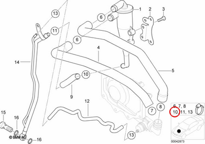 GLIP OEM 16131179065 pour BMW E36, E46, E34, E32, E38, E31, E83, E53, Z3, E52. BMW d'origine.