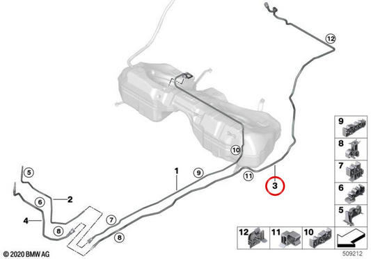 OEM Luftreinigrohr 16135A68229 für BMW G20, G20N, G21, G21N, G80, G80N, G81, G81N, G22, G22N, G23, G23N, G26, G26N, G82, G82N, G83, G83, G83, G83, G83, G83, G83, G83n. Original BMW.