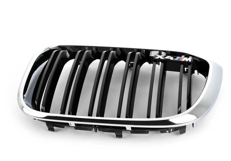 Rejilla embellecedora delantera izquierda OEM 51118071047 para BMW X4 M Competition F98 (UJ01, UJ02) 2019-2021. Pieza original BMW.