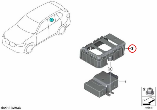 Couvercle de standard OEM 16148486902 pour BMW G07. BMW d'origine.