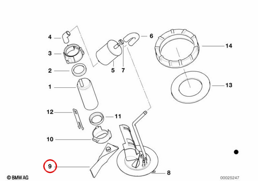 Tamiseur du système de carburant OEM 16148551342 pour motos BMW R1200GS, R1200RT, R nineT, K1300S, S1000RR, K1600GT… et plus. Original BMW Motorrad.