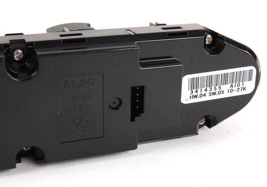 Interruptor elevavidrios lado del conductor para BMW E83, E83N (OEM 61313414355). Original BMW.