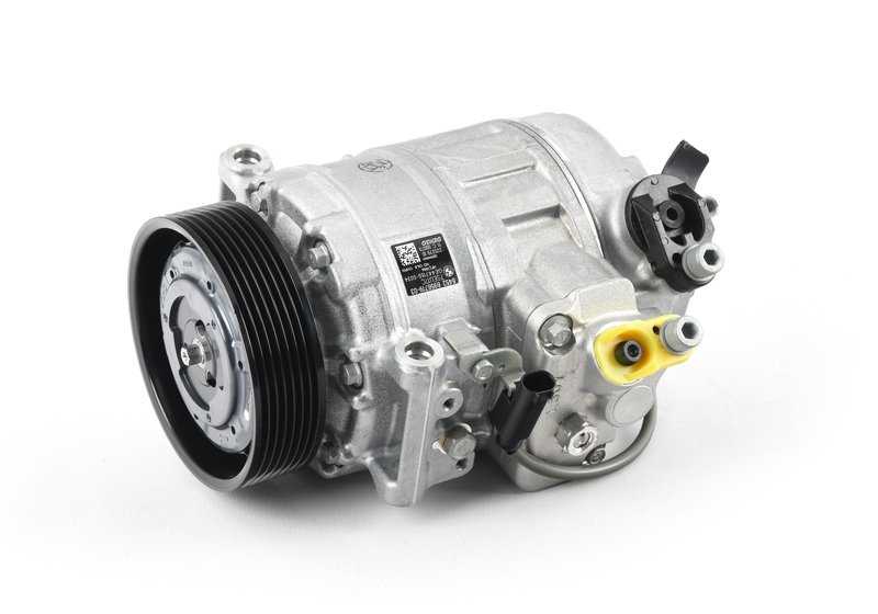 Compresor de aire acondicionado OEM 64526956719 para BMW E82, E88, E90, E90N, E91, E91N, E92, E92N, E93, E93N, E84, E89. Original BMW.