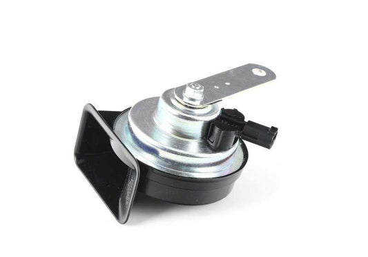 Claxon grave (bocina) OEM 61337163976 para BMW E38 {728i, 730i}. Original BMW.