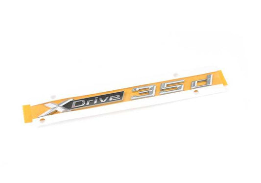 Emblema X Drive 35d OEM 51147368425 para BMW F15. Insignia original para maletero o carrocería. Original BMW.