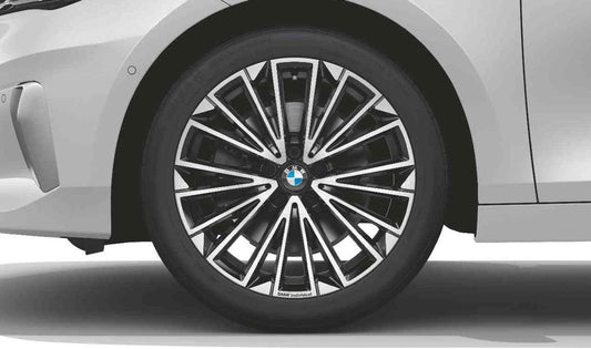 Llanta de aleación multirradio 839I 19" Bicolor Jet Black OEM 36116891180 para BMW U06 (2er Active Tourer). Compatible con módulo RDC. Original BMW.