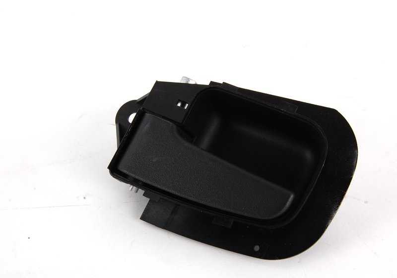 Maneta interior puerta izquierda OEM 51211977539 para BMW E36 {316i, 318i} todos los modelos compatibles. Color negro. Repuesto original BMW.