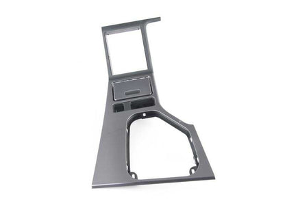 Suplemento para consola central OEM 51168196986 en color Stahlgrau para BMW Serie 5 E39. Original BMW.