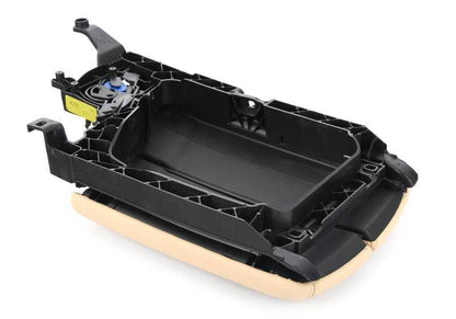 Apoyabrazos central delantero OEM 51169206818 en color beige para BMW Serie 5 F10, F10N, F11, F11N, F18, F18N. Repuesto original BMW.
