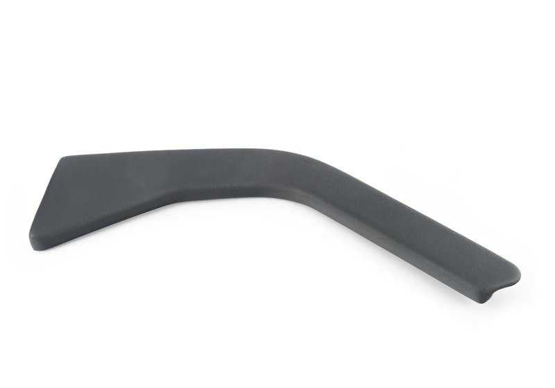 Cubierta lateral derecha de consola central en simil cuero negro OEM 51168399628 para BMW E36 y Z3. Pieza interior original BMW.