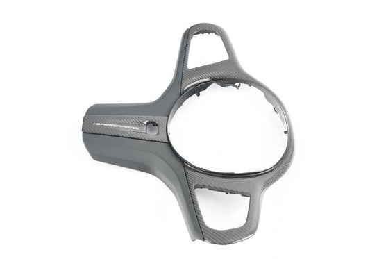 Cubierta volante M Performance en cuero y carbono OEM 32302459671 para BMW F90, F90N, G30, G30N, G31, G31N, G38, G38N, G32, G32N, F91, F92, F93, G14, G15, G16, F97, F97N, G01, G01N, F98, F98N, G02, G02N, F95, G05, G18, F96, G06, G07. Original BMW.
