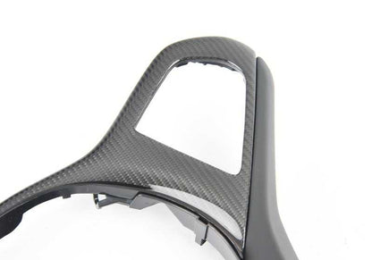 Cubierta volante M Performance en cuero y carbono OEM 32302459671 para BMW F90, F90N, G30, G30N, G31, G31N, G38, G38N, G32, G32N, F91, F92, F93, G14, G15, G16, F97, F97N, G01, G01N, F98, F98N, G02, G02N, F95, G05, G18, F96, G06, G07. Original BMW.
