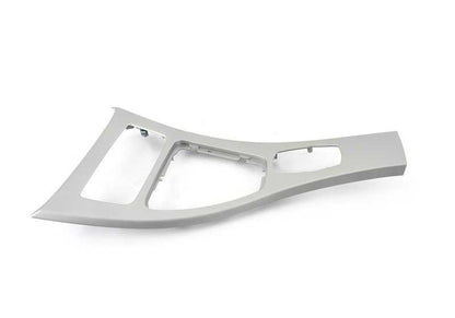Embellecedor consola central delantera OEM 51169197238 para BMW E90, E91, E92, E93. Original BMW.