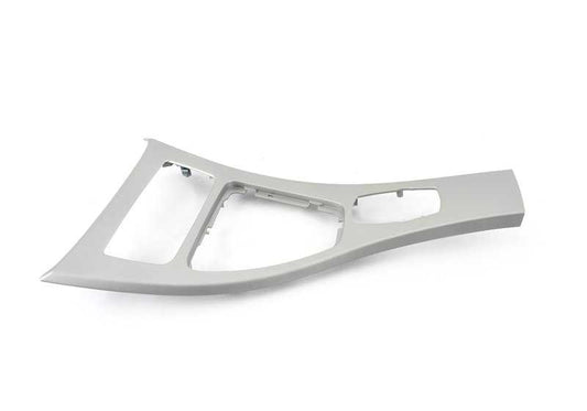 Embellecedor consola central delantera OEM 51169197238 para BMW E90, E91, E92, E93. Original BMW.