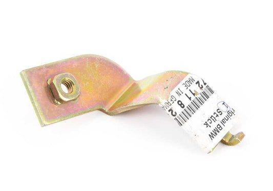 Supporto a sinistra per il fissaggio della cintura OEM 7211824443 per BMW E46 {318CI, 320CD} compatibile con versioni con modifica manuale e automatica. BMW originale.