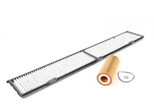 Kit de mantenimiento BMW OEM 88002288317 con filtro de aceite y microfiltro para BMW E90, E90N, E91, E91N, E92, E92N, E93. Original BMW. Ideal para revisión de aceite/Inspección I.