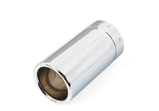 Chrome exhaust trim for BMW 3 Series E90, E90N (OEM 18307839518). Original BMW