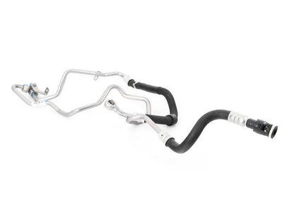 Tubería de retorno OEM 32416783848 para BMW X5 E70 3.0si (producción 2007-2010). Repuesto original BMW, parte del sistema de dirección hidráulica.