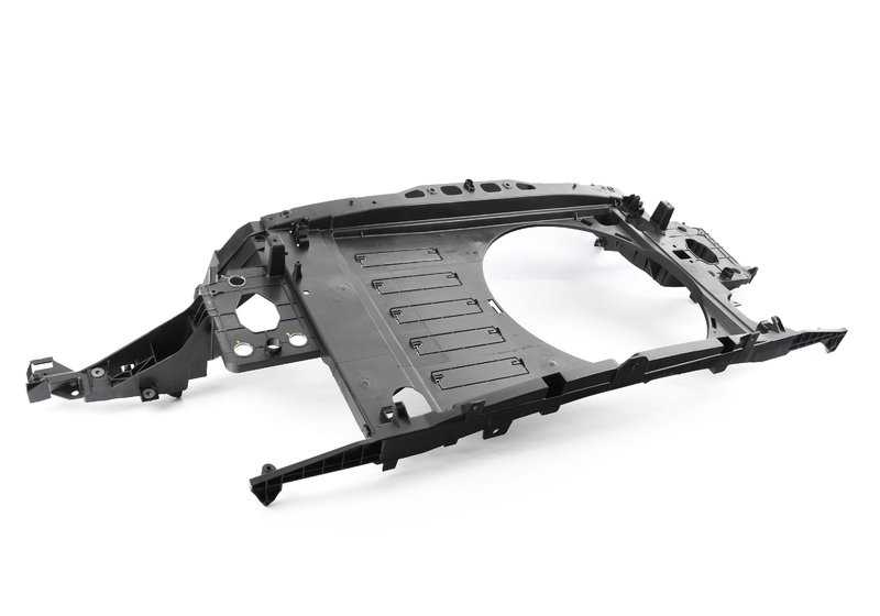 Soporte frontal OEM 51647145012 para MINI R55, R56, R57, R58, R59. Compatible con modelos Clubman, Hatch, Cabrio, Coupé y Roadster. Pieza original MINI.