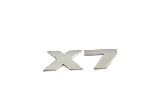 Heckes Emblem "x7" OEM 5114809399 für BMW X7 G07. Original BMW Stück.